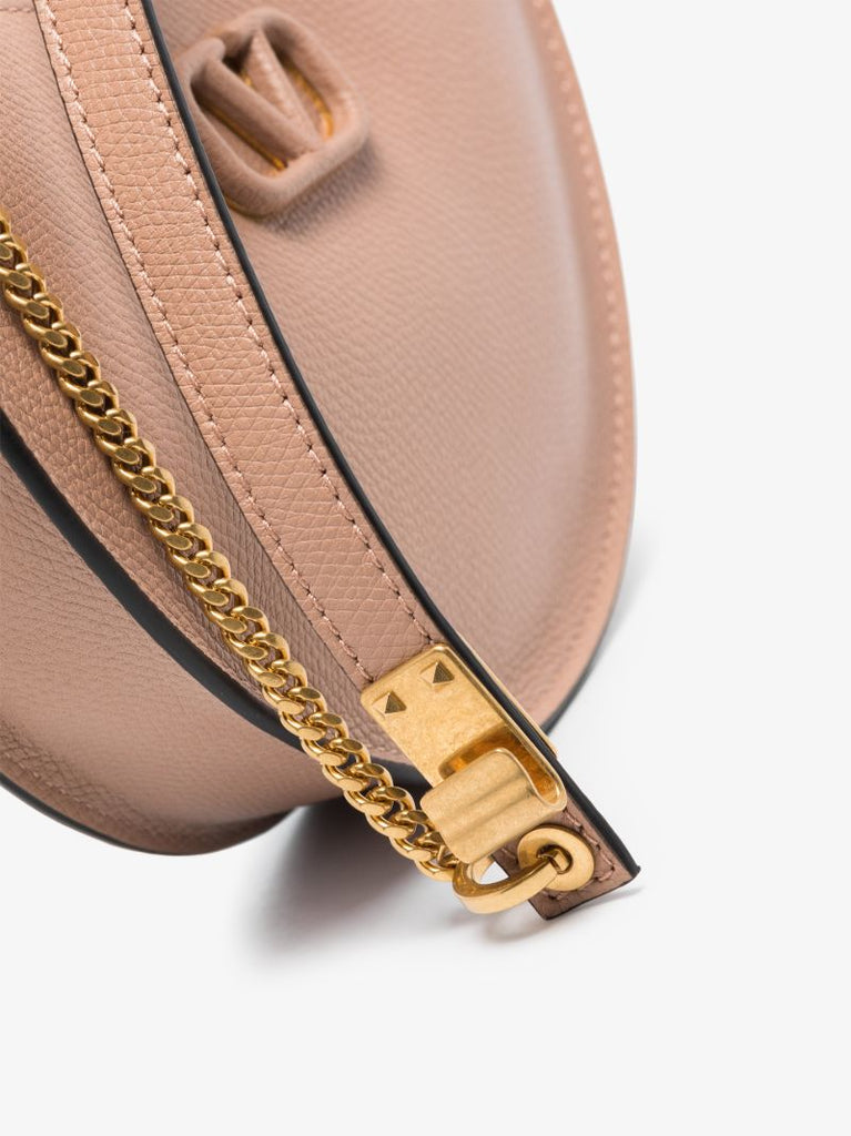 Neutral Vlogo Signature Mini Leather Shoulder Bag