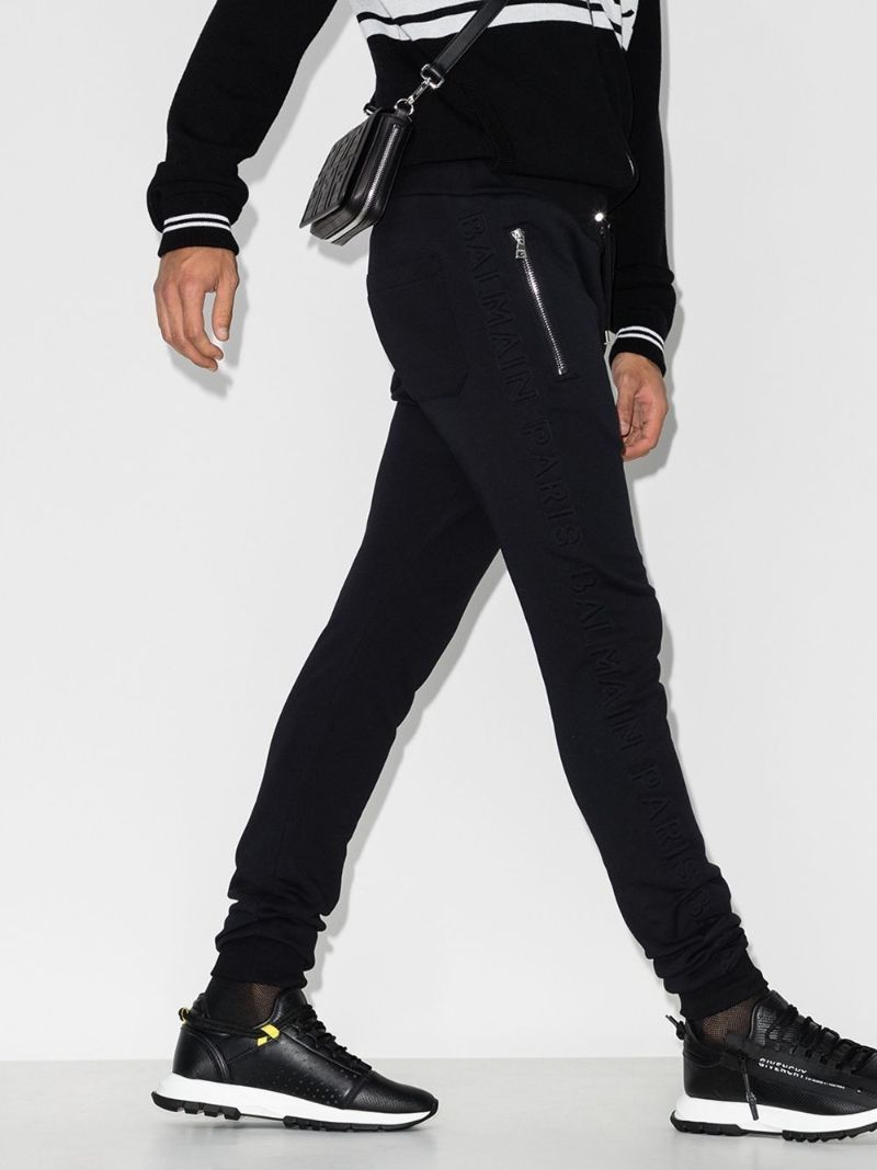Embossed Cotton Logo Sweatpants