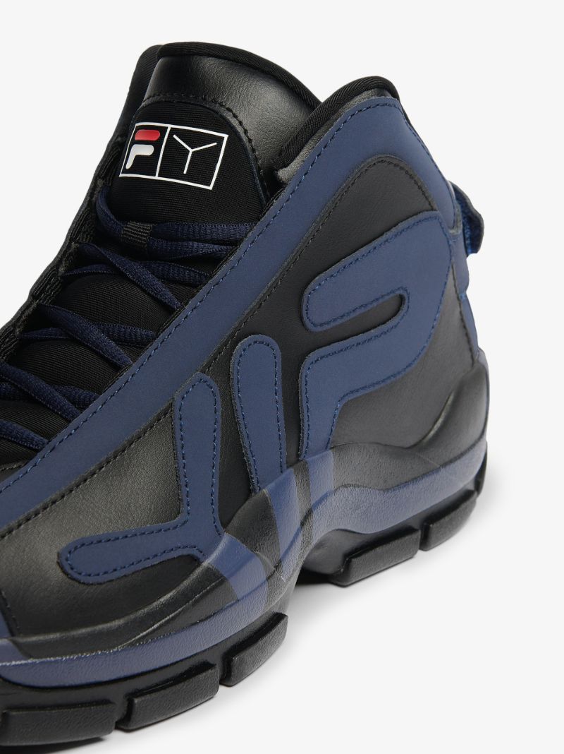 X Fila Navy Logo Patch Sneakers