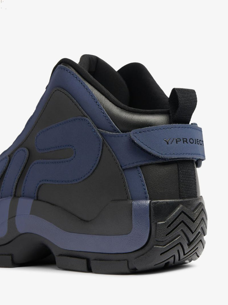 X Fila Navy Logo Patch Sneakers