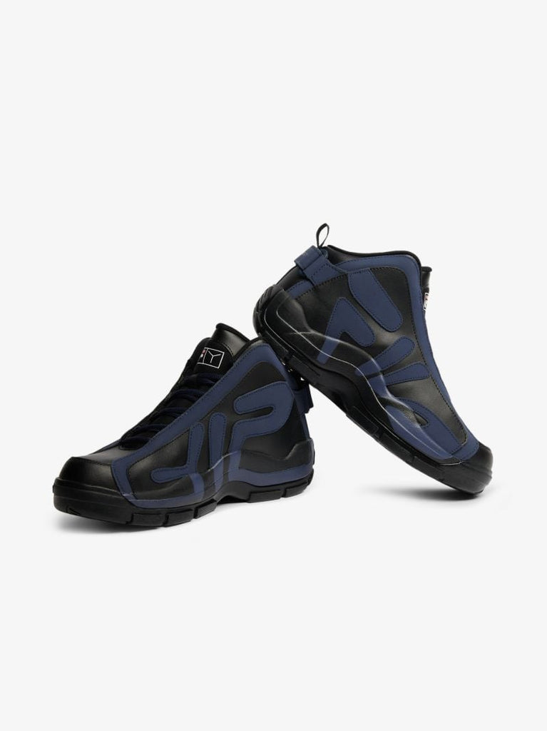 X Fila Navy Logo Patch Sneakers