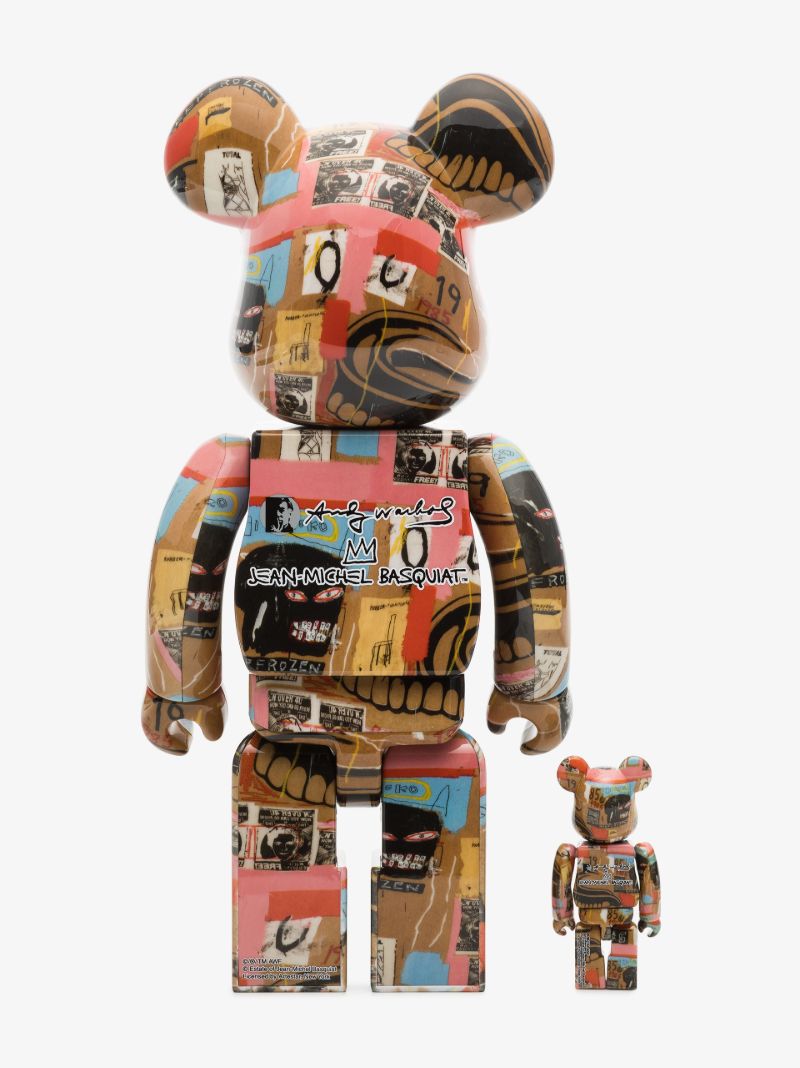 X Warhol X Basquiat Multicoloured Be@rbrick Figure Set