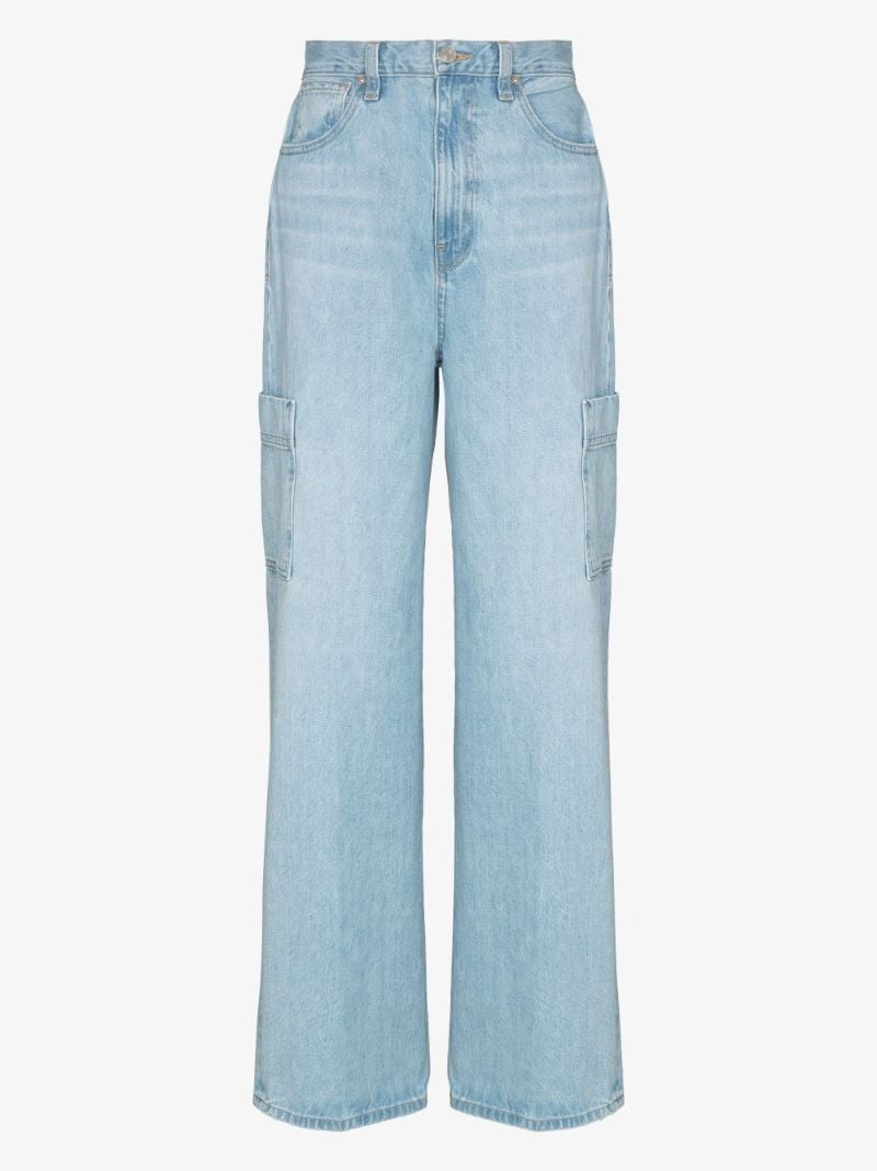 High-waisted Straight-leg Jeans