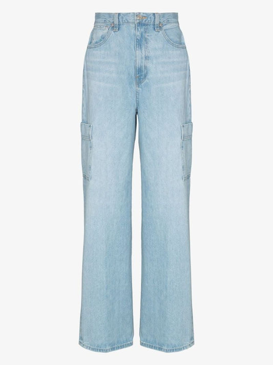 High-waisted Straight-leg Jeans