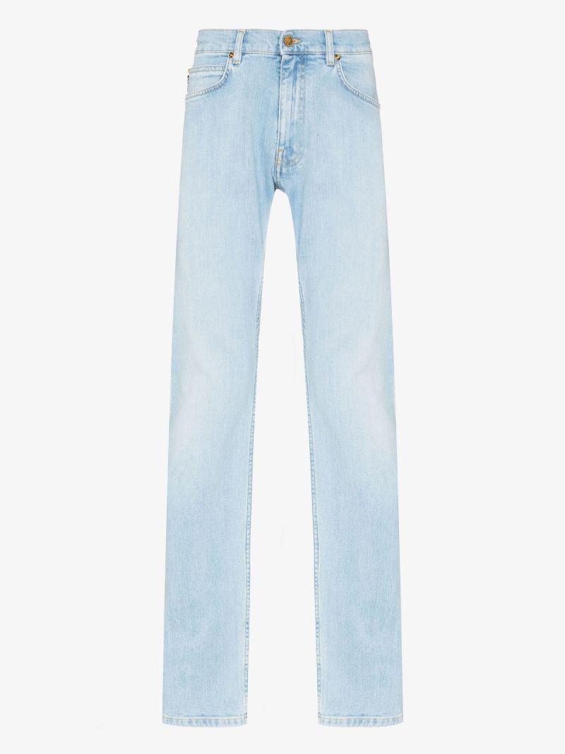Blue Straight Leg Jeans