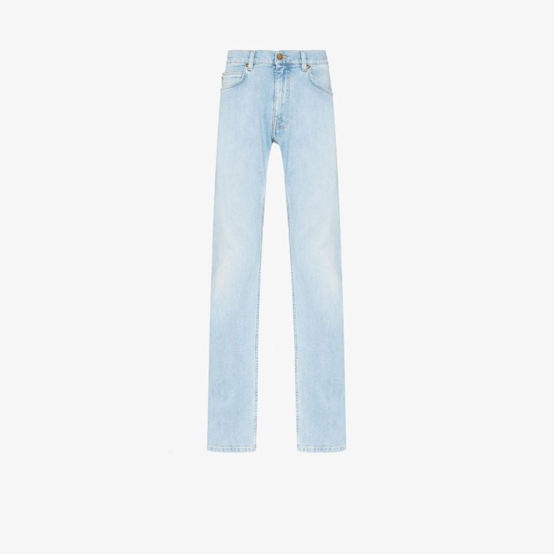 Blue Straight Leg Jeans