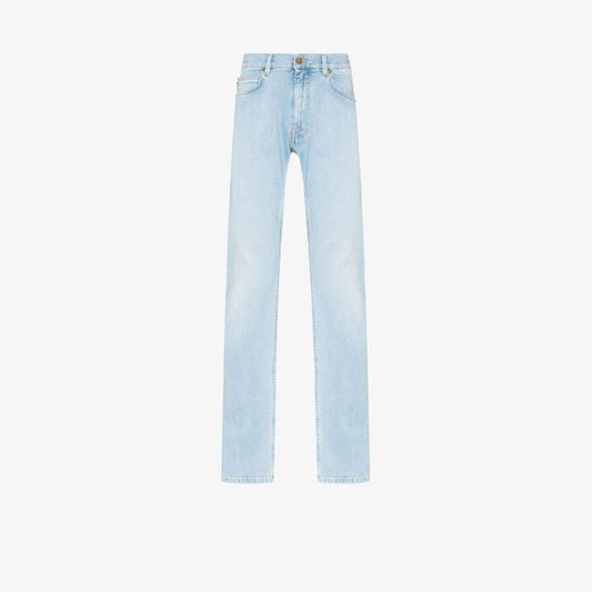 Blue Straight Leg Jeans