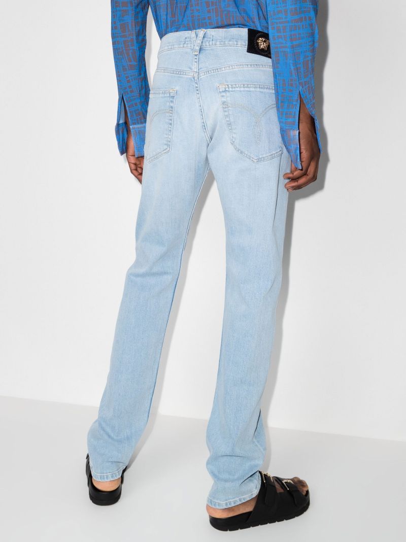 Blue Straight Leg Jeans