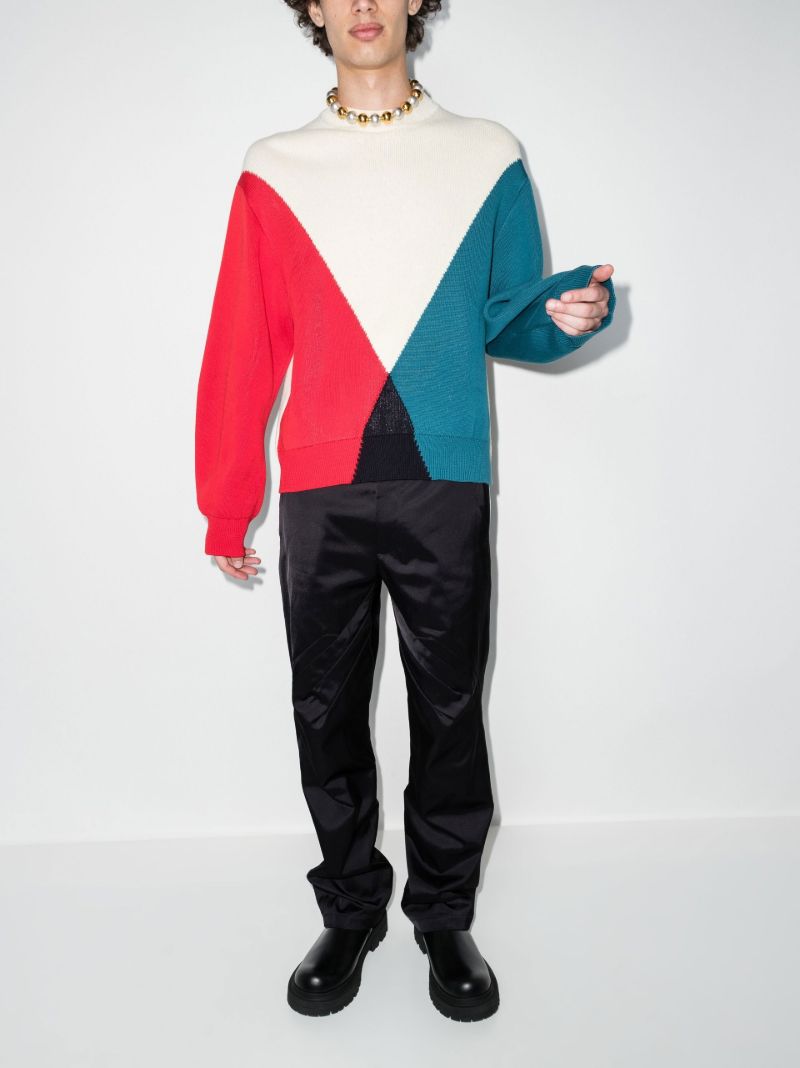 Multicolour Colour Block Sweater