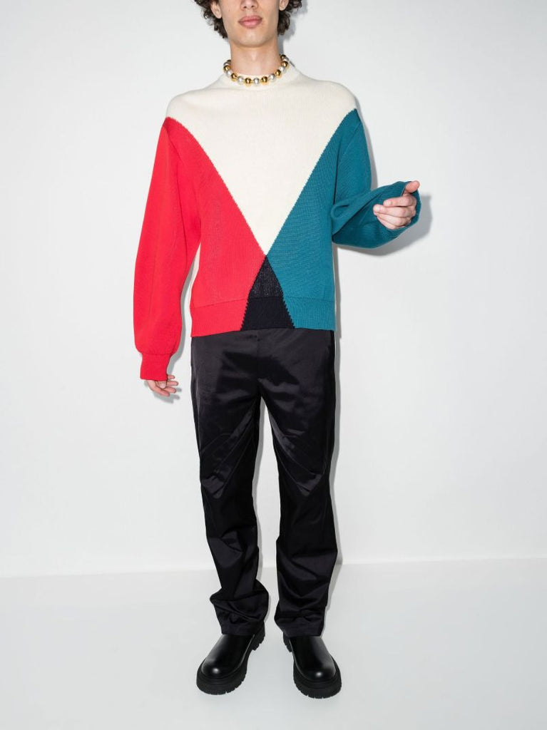 Multicolour Colour Block Sweater