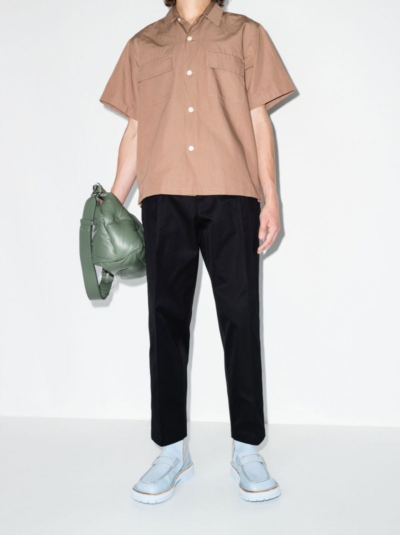 Black Cotton Twill Trousers