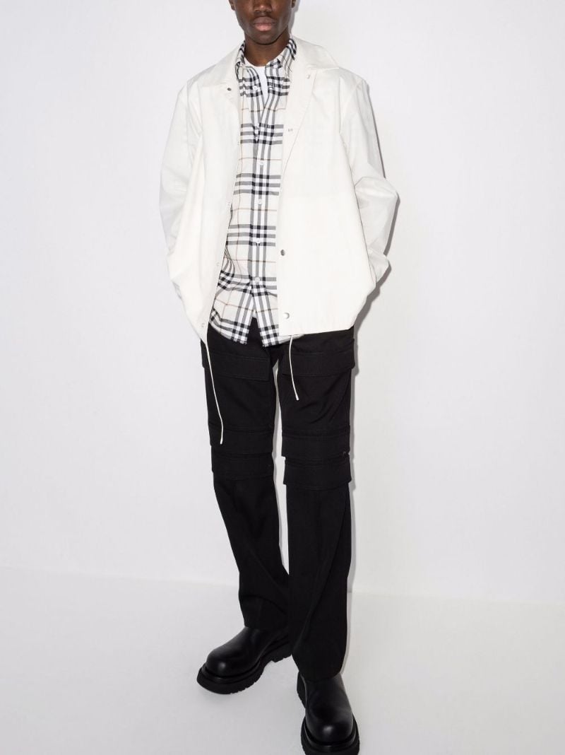 Neutral Checked Cotton Shirt