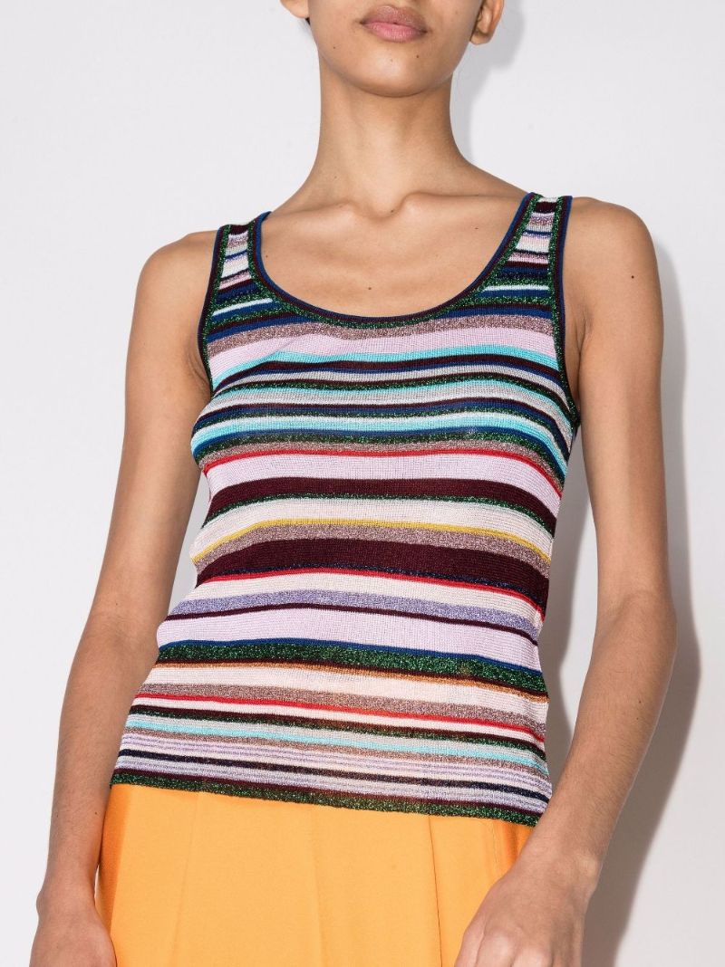 Striped Knitted Tank Top