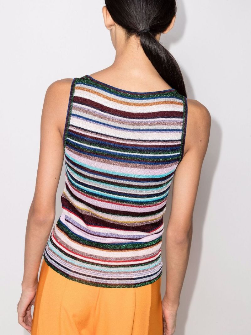 Striped Knitted Tank Top