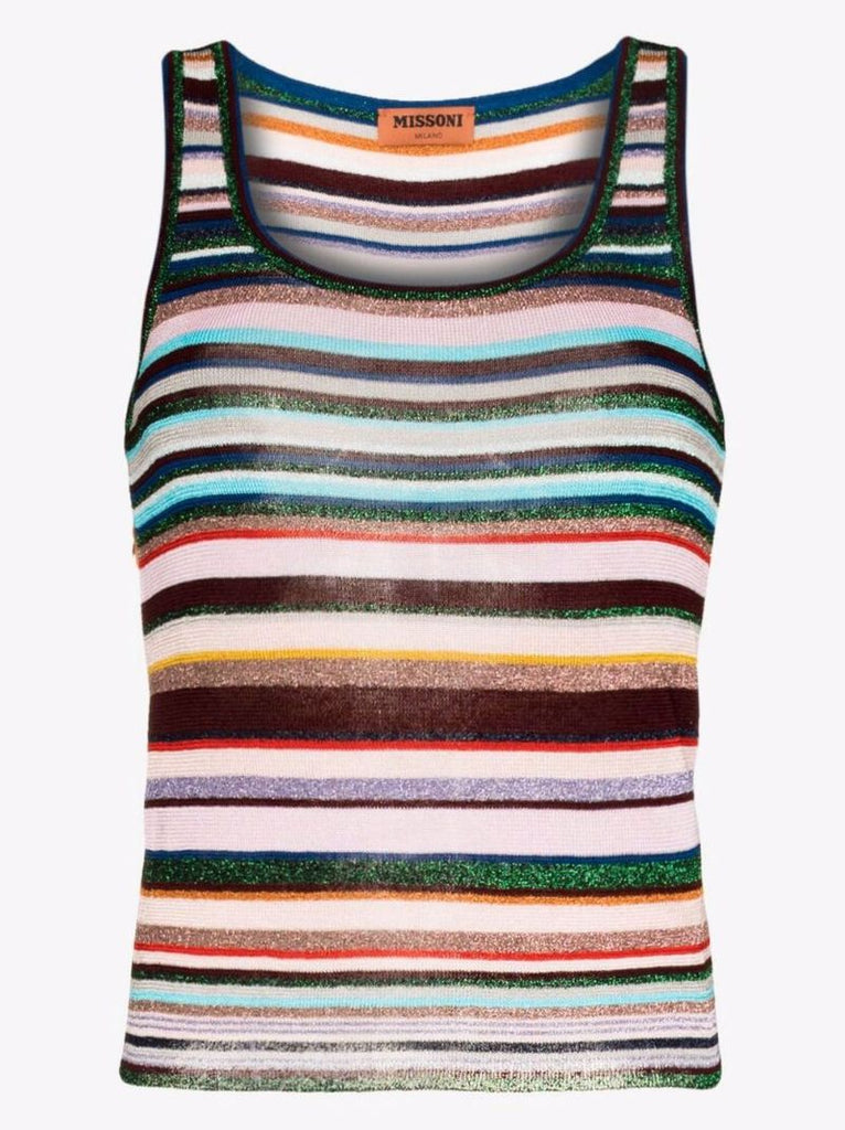 Striped Knitted Tank Top
