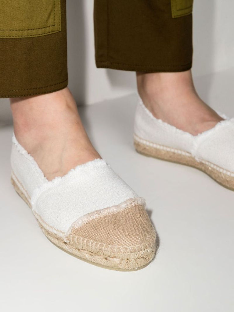 White Kampala Canvas Espadrilles