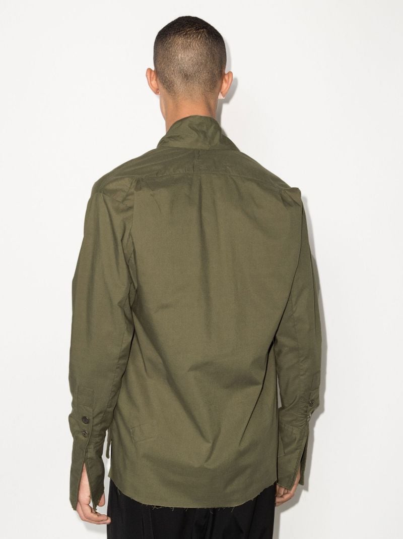 Raw Edge Cotton Shirt