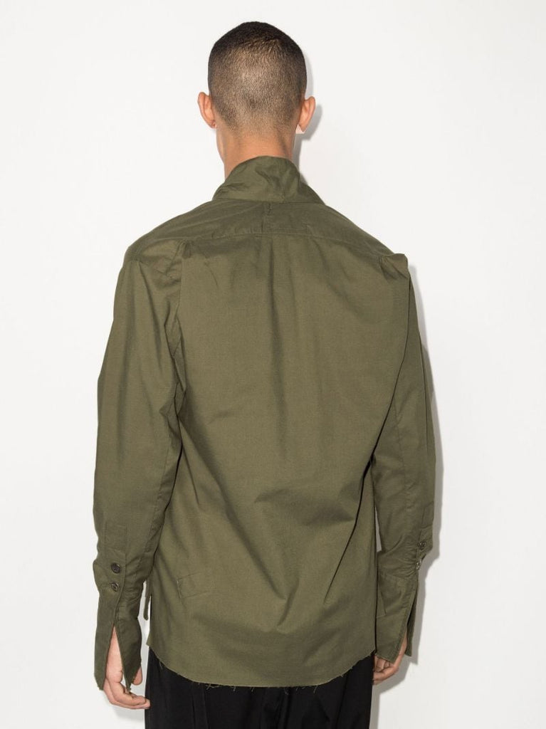 Raw Edge Cotton Shirt