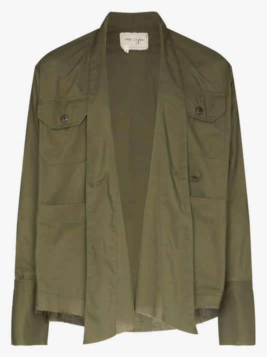 Raw Edge Cotton Shirt