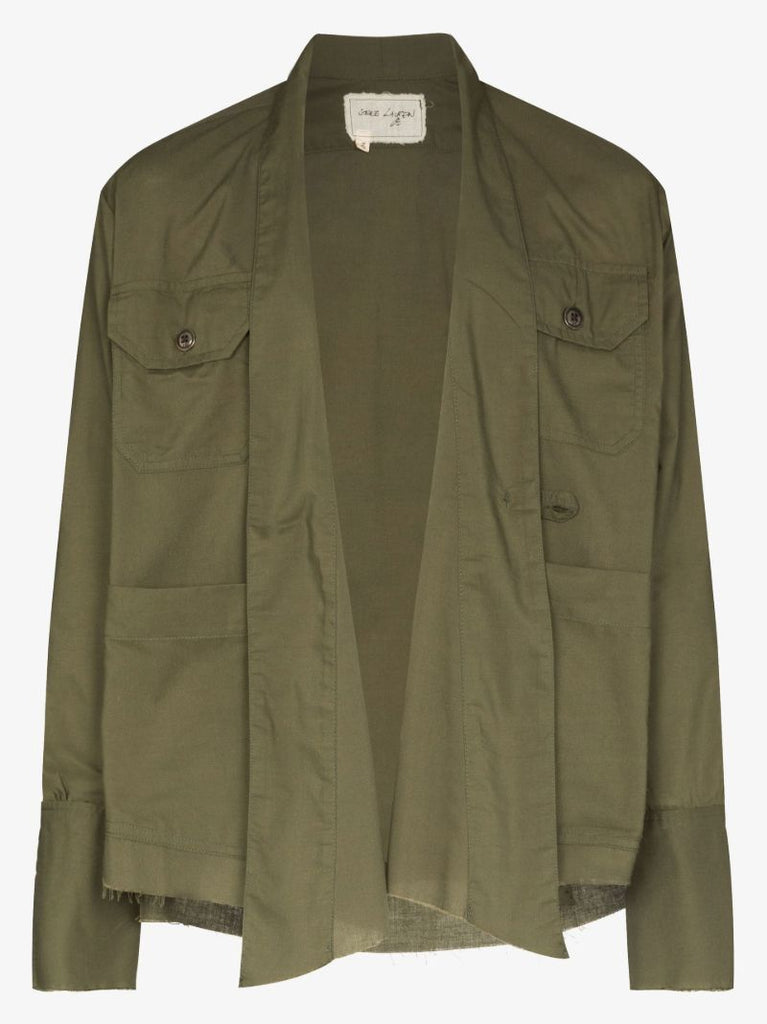 Raw Edge Cotton Shirt