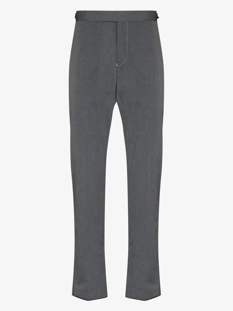 Grey Typewriter Cropped Trousers