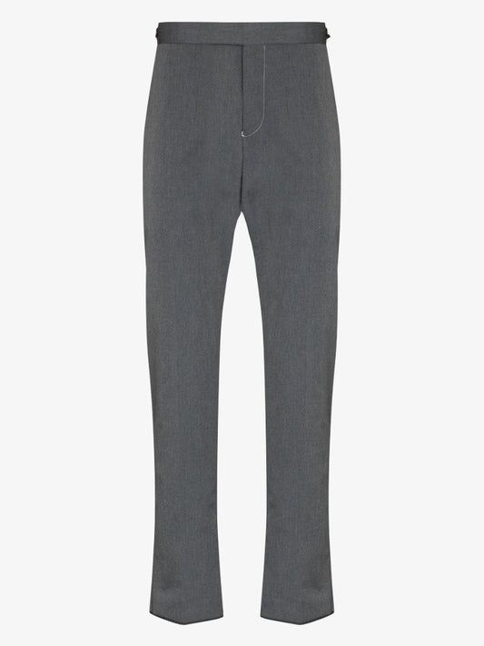 Grey Typewriter Cropped Trousers