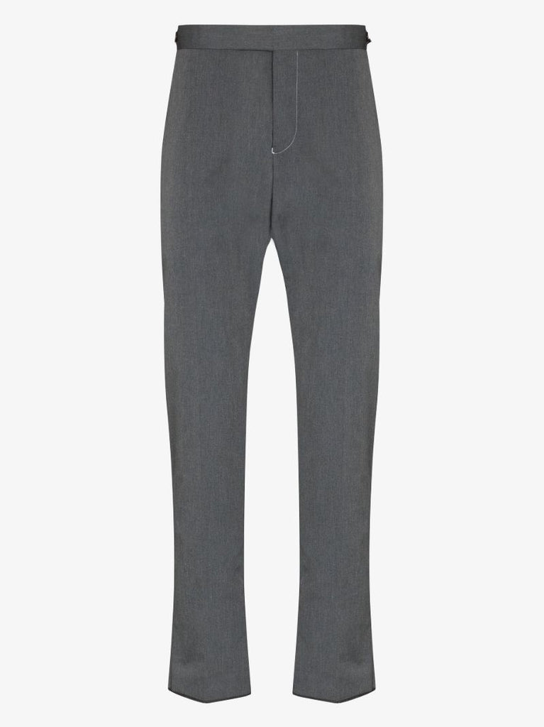 Grey Typewriter Cropped Trousers