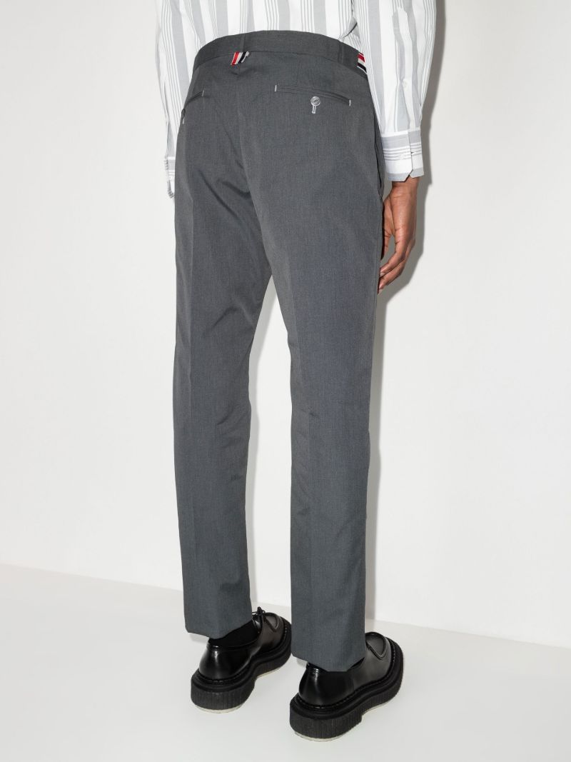 Grey Typewriter Cropped Trousers