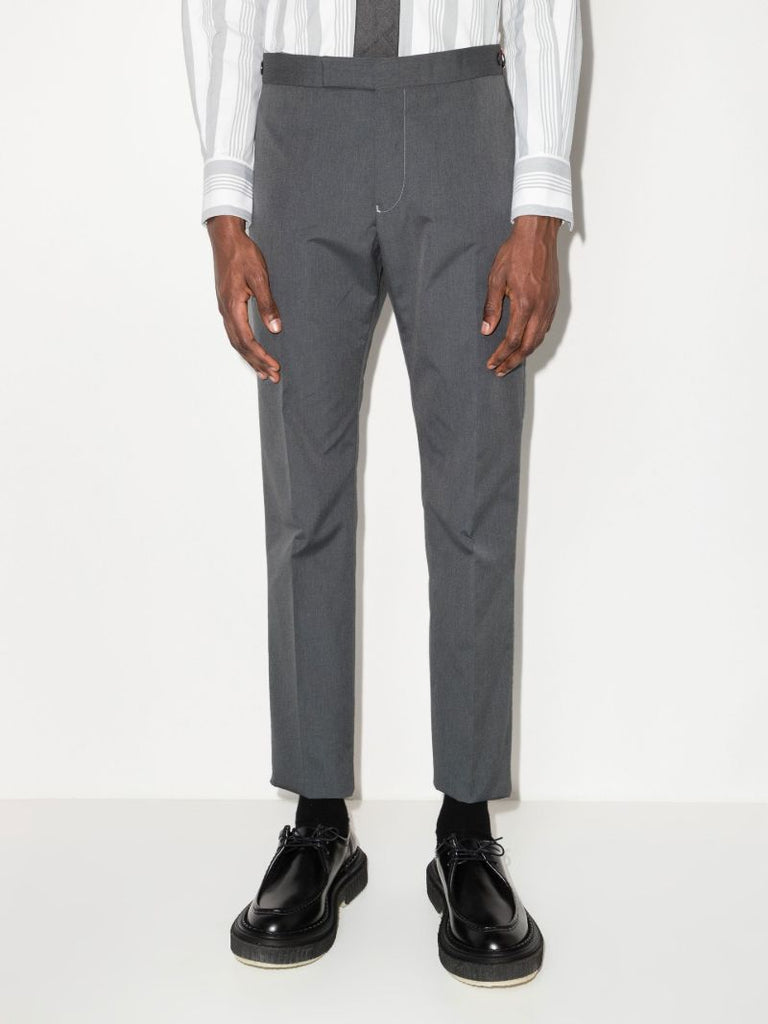 Grey Typewriter Cropped Trousers