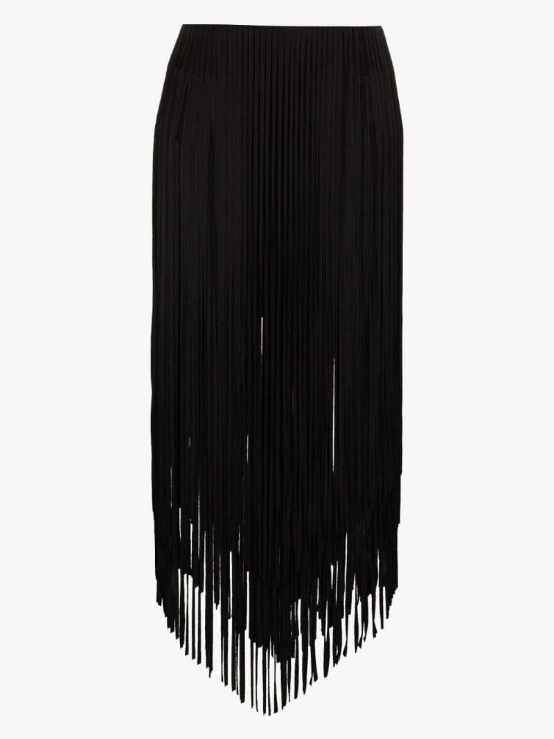 Fringed Midi Skirt