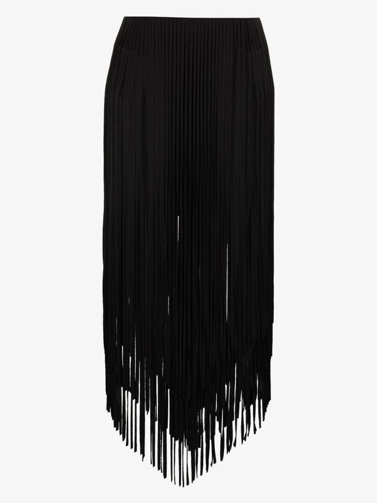Fringed Midi Skirt