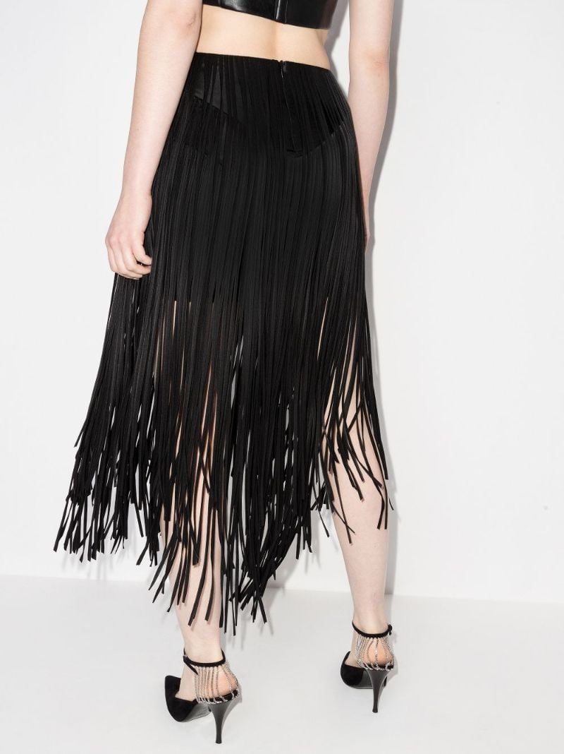 Fringed Midi Skirt