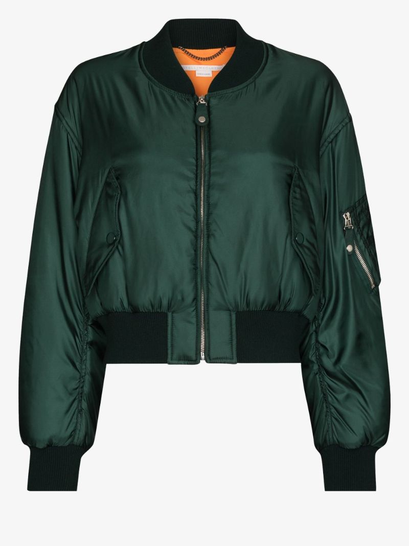 Cropped Bomber Jacket