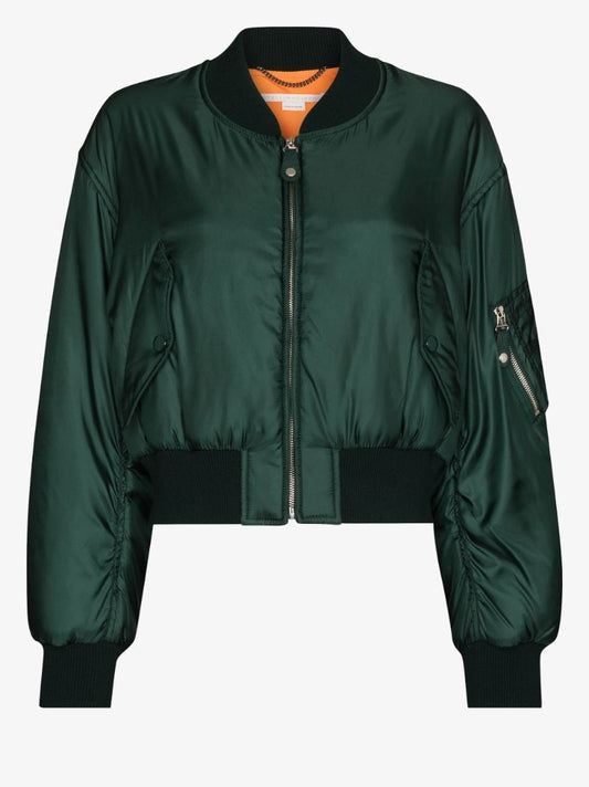 Cropped Bomber Jacket