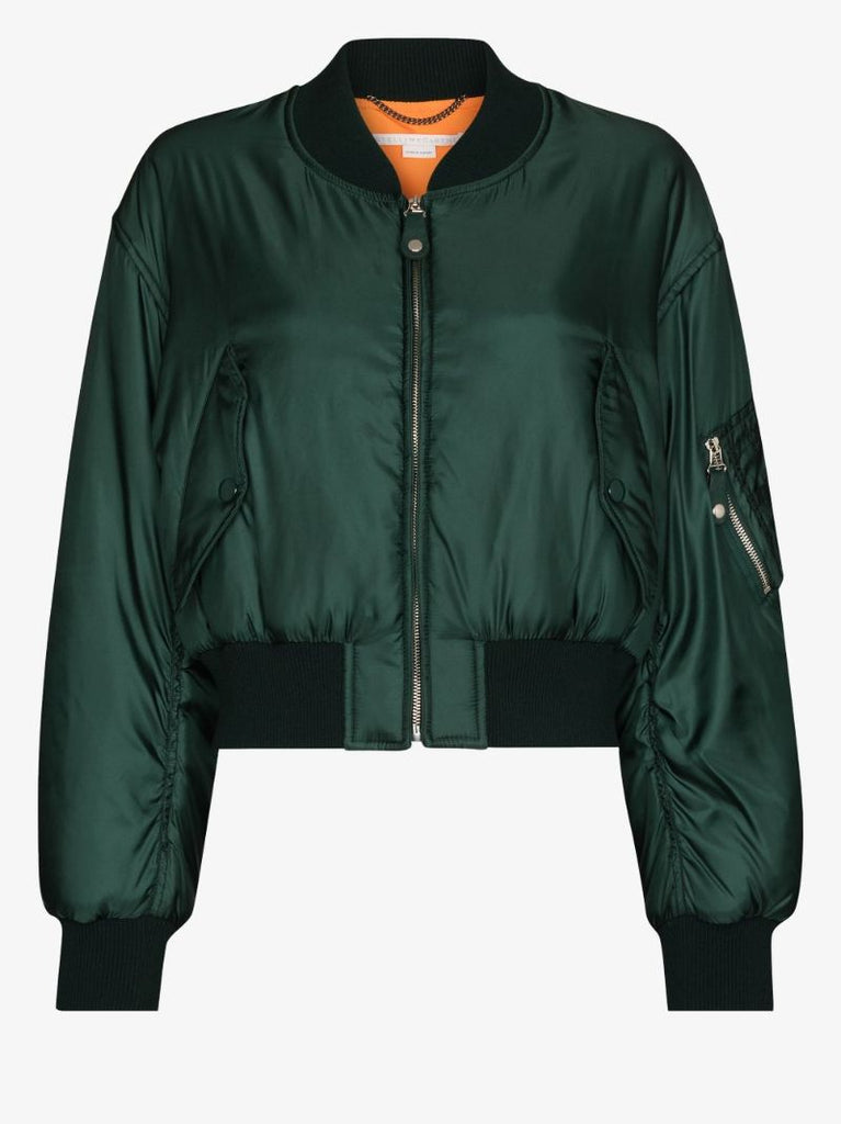 Cropped Bomber Jacket