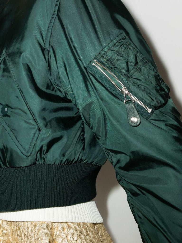 Cropped Bomber Jacket