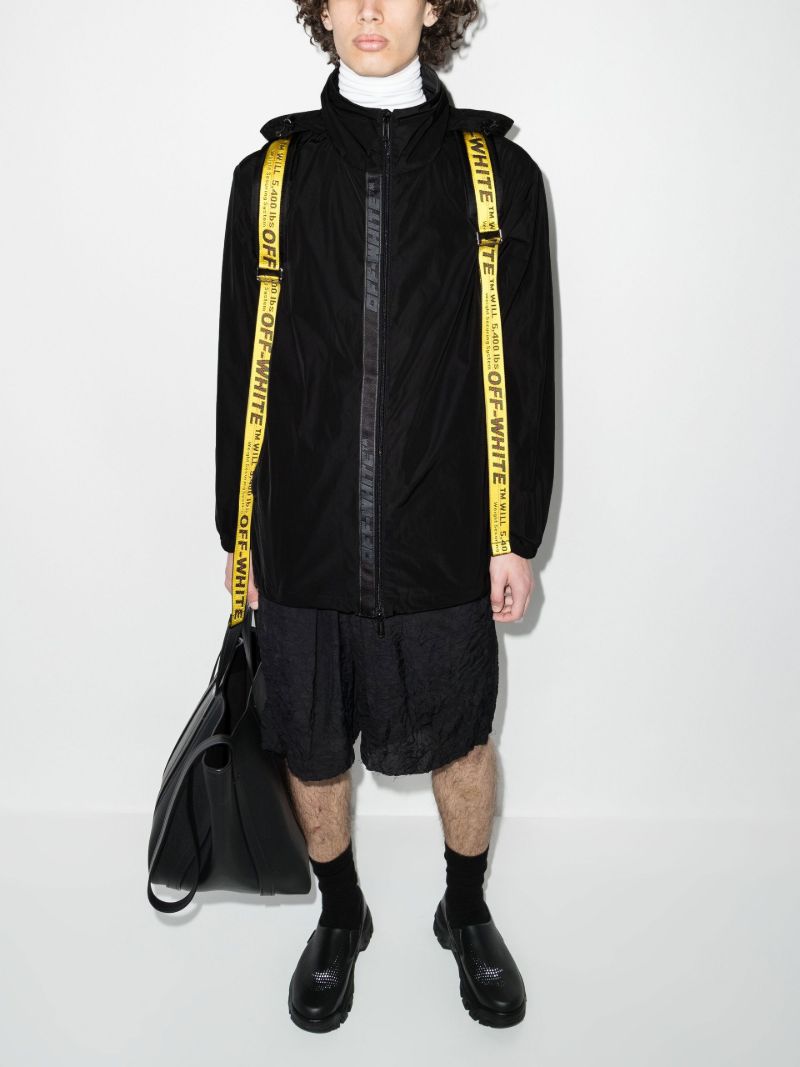 Industrial Strap Hooded Jacket