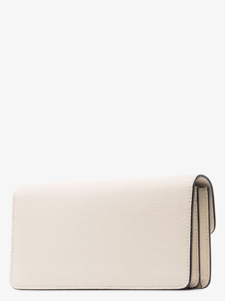Neutral Vlogo Signature Leather Chain Wallet