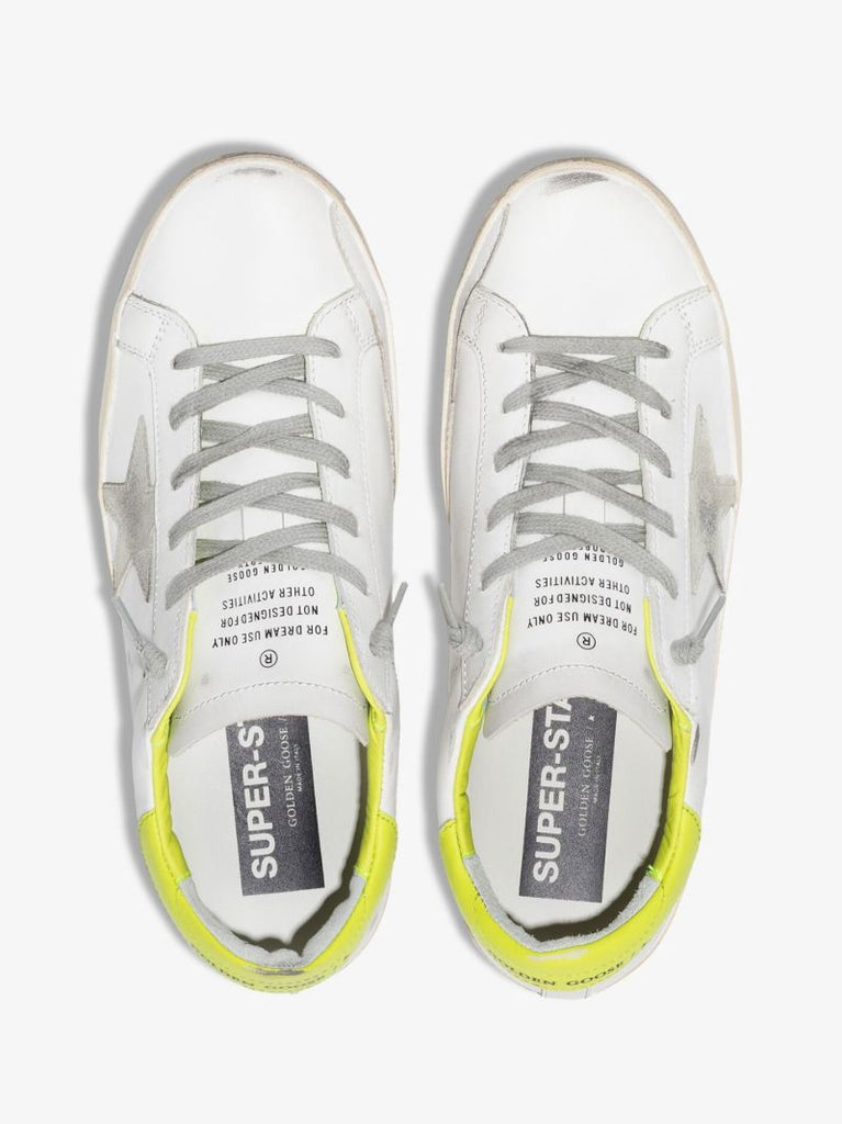 White Super-star Low Top Leather Sneakers