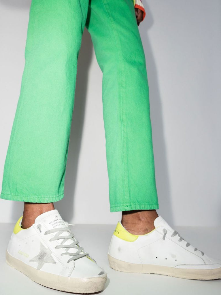 White Super-star Low Top Leather Sneakers