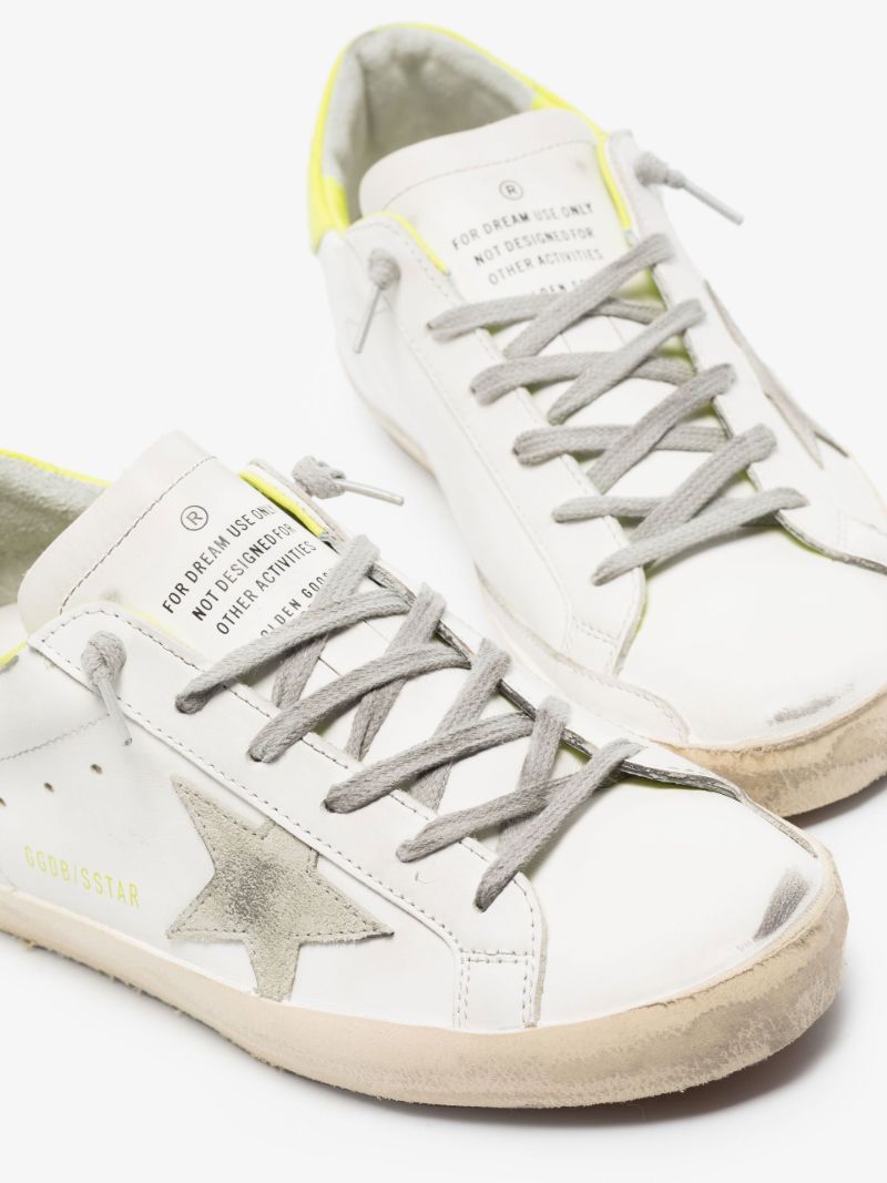 White Super-star Low Top Leather Sneakers