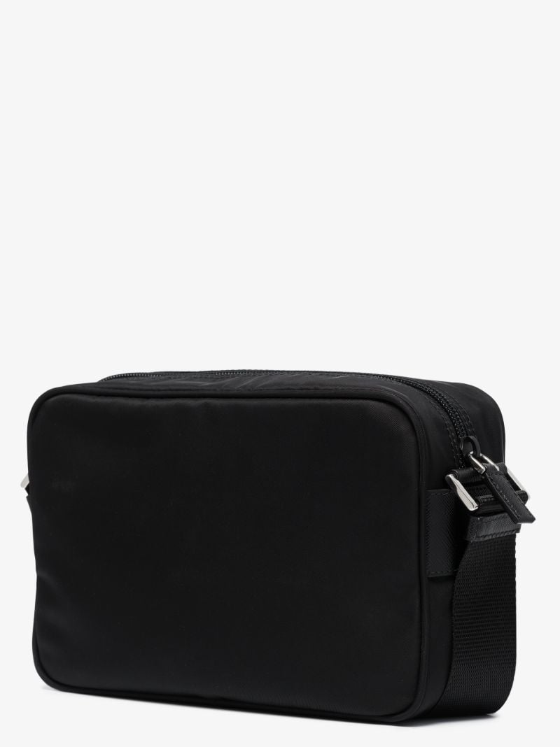 Black Re-nylon Cross Body Bag