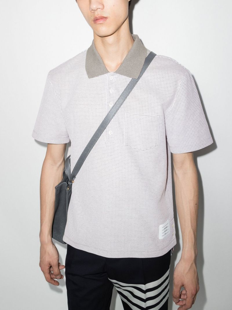Waffle Knit Polo Shirt