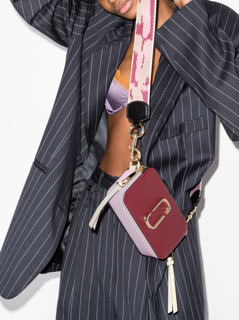 Red the Snapshot Leather Cross Body Bag