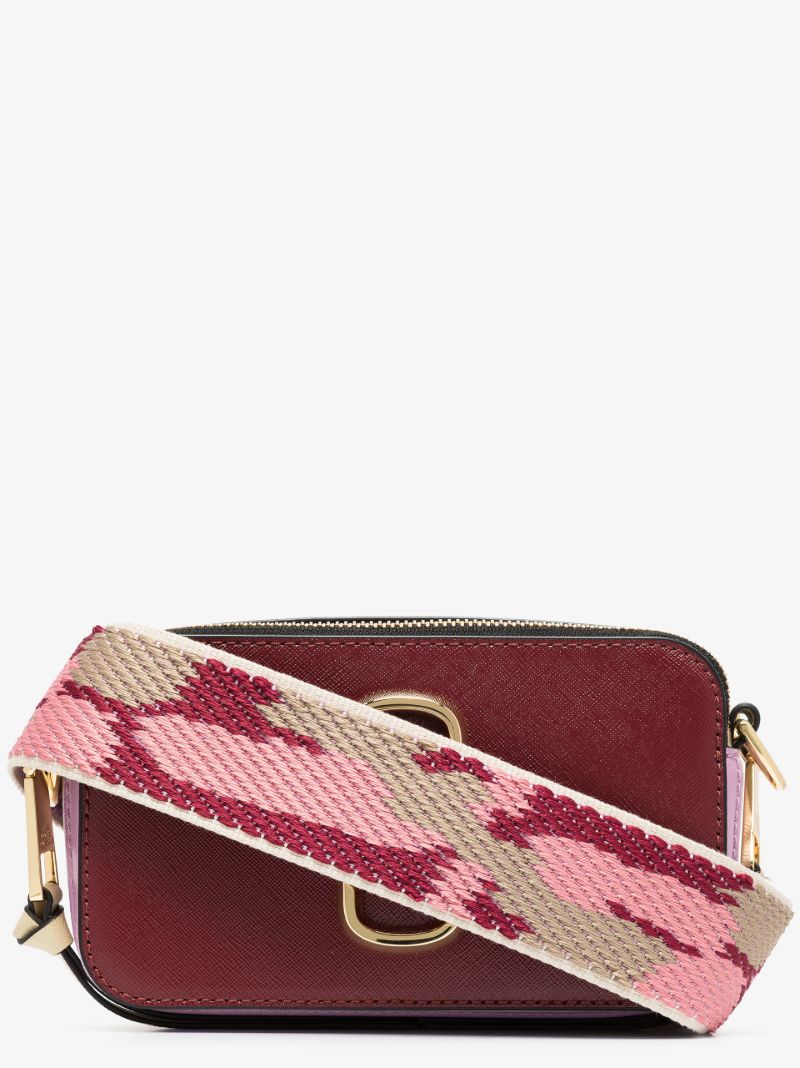Red the Snapshot Leather Cross Body Bag
