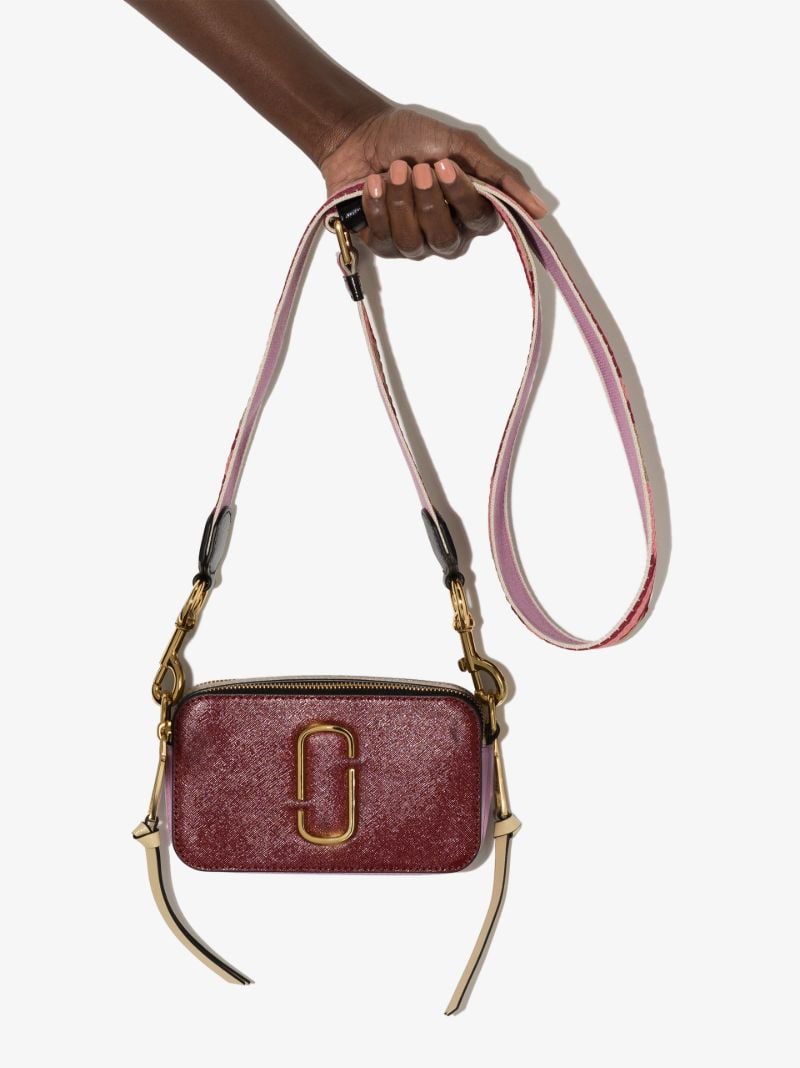 Red the Snapshot Leather Cross Body Bag