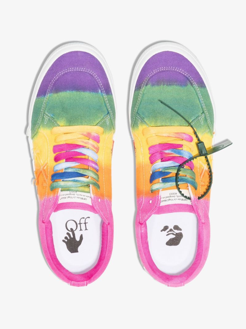 Multicoloured Low Top Vulcanized Canvas Sneakers