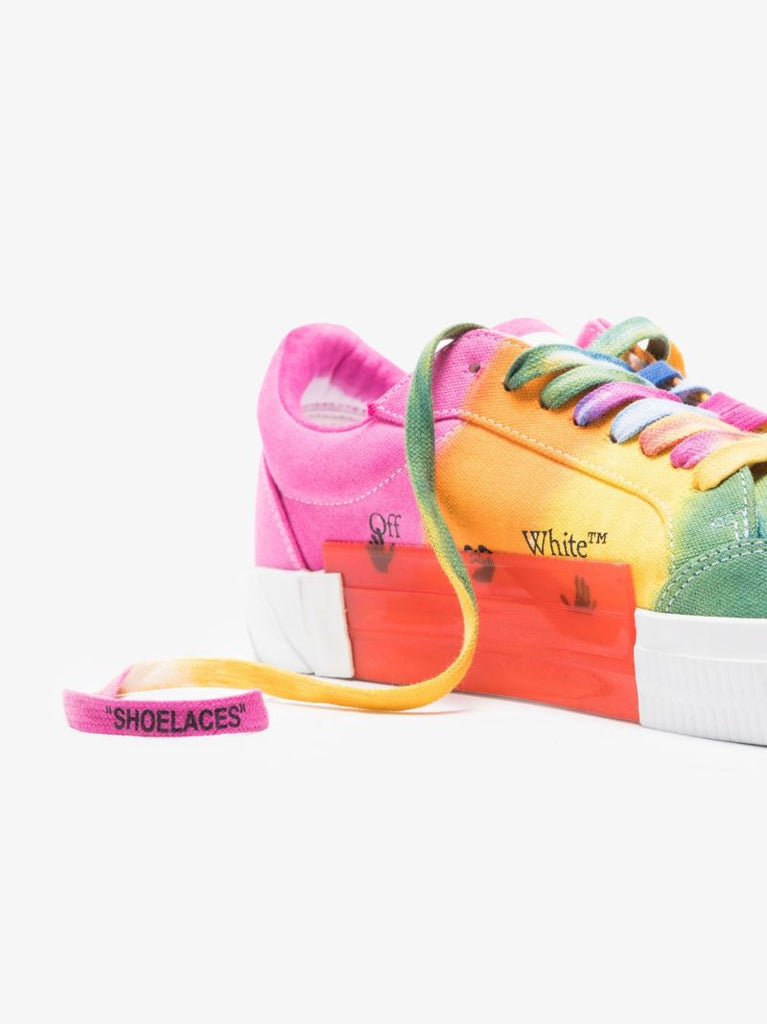 Multicoloured Low Top Vulcanized Canvas Sneakers