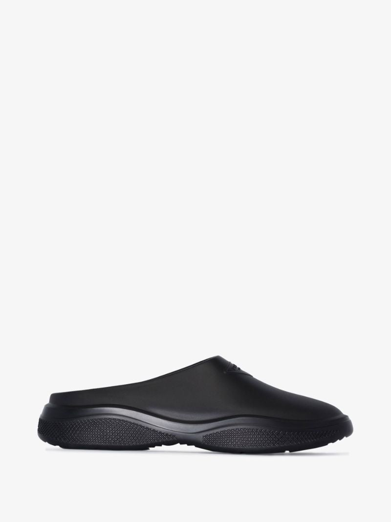 Black Mellow Logo Rubber Slippers