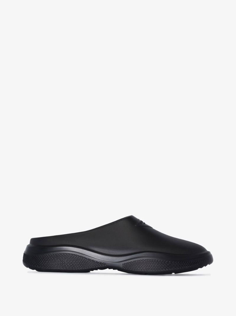 Black Mellow Logo Rubber Slippers